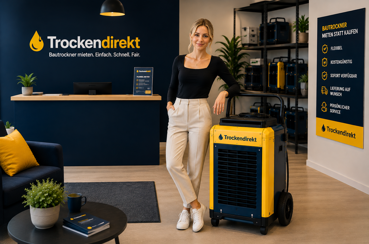 Bautrockner mieten in Düsseldorf – Trockendirekt